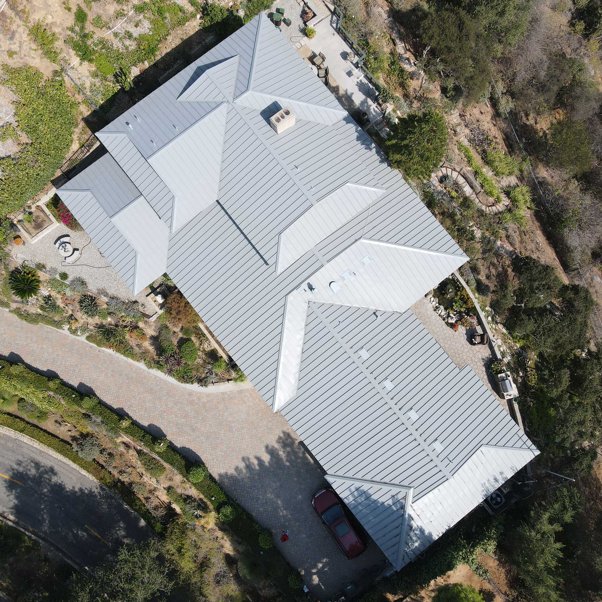 Metal Roofing on Pasadena property